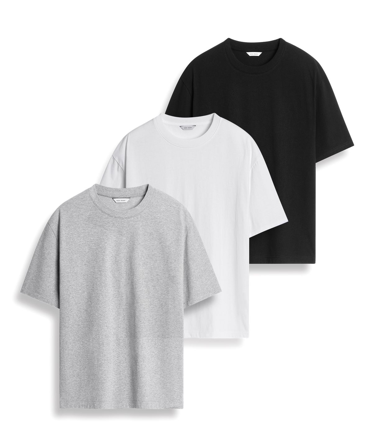 유니온스튜디오(UNIONSTUDIO) ( 3Pack ) 로그 베이직 반팔티 ( 3Color )