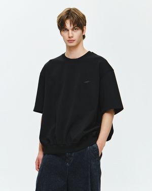 슈비터스 아트워크 블루종 티셔츠 블랙 ZI3TS315BK