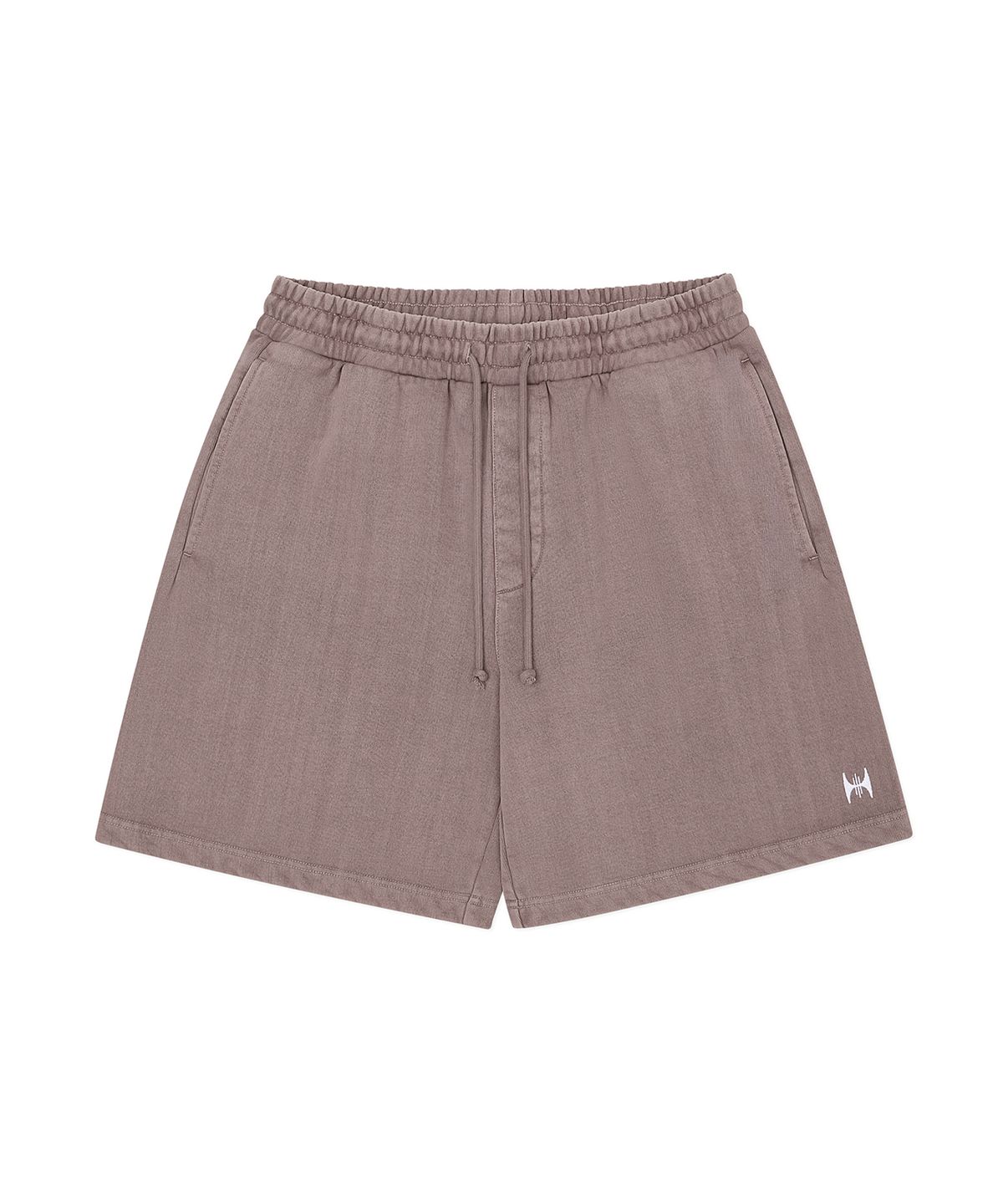 콤팩트 레코드 바(KOMPAKT RECORD BAR) KRB Washed Embroidered Shorts - Ash Burgundy