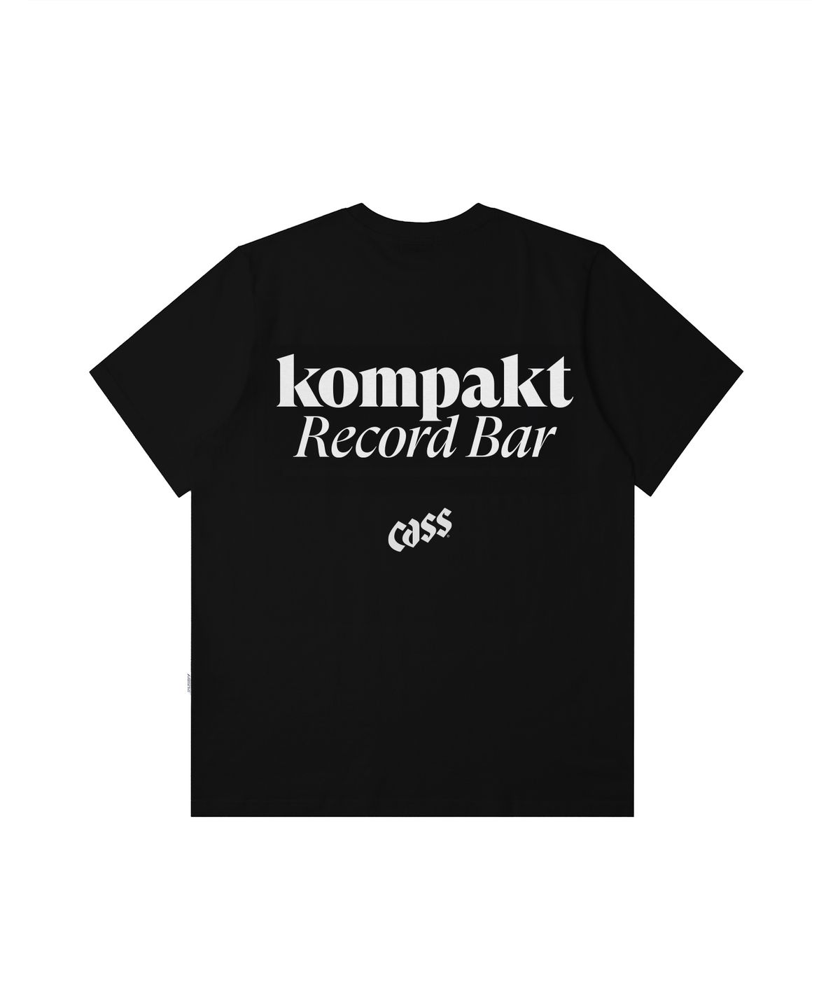 콤팩트 레코드 바(KOMPAKT RECORD BAR) KRB X CASS T-shirt - Black