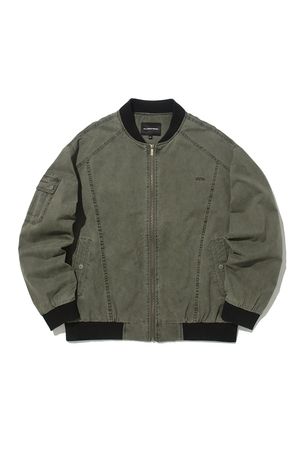 바이오스톤 워싱 항공 점퍼 D카키 ANA1UJ01ADK