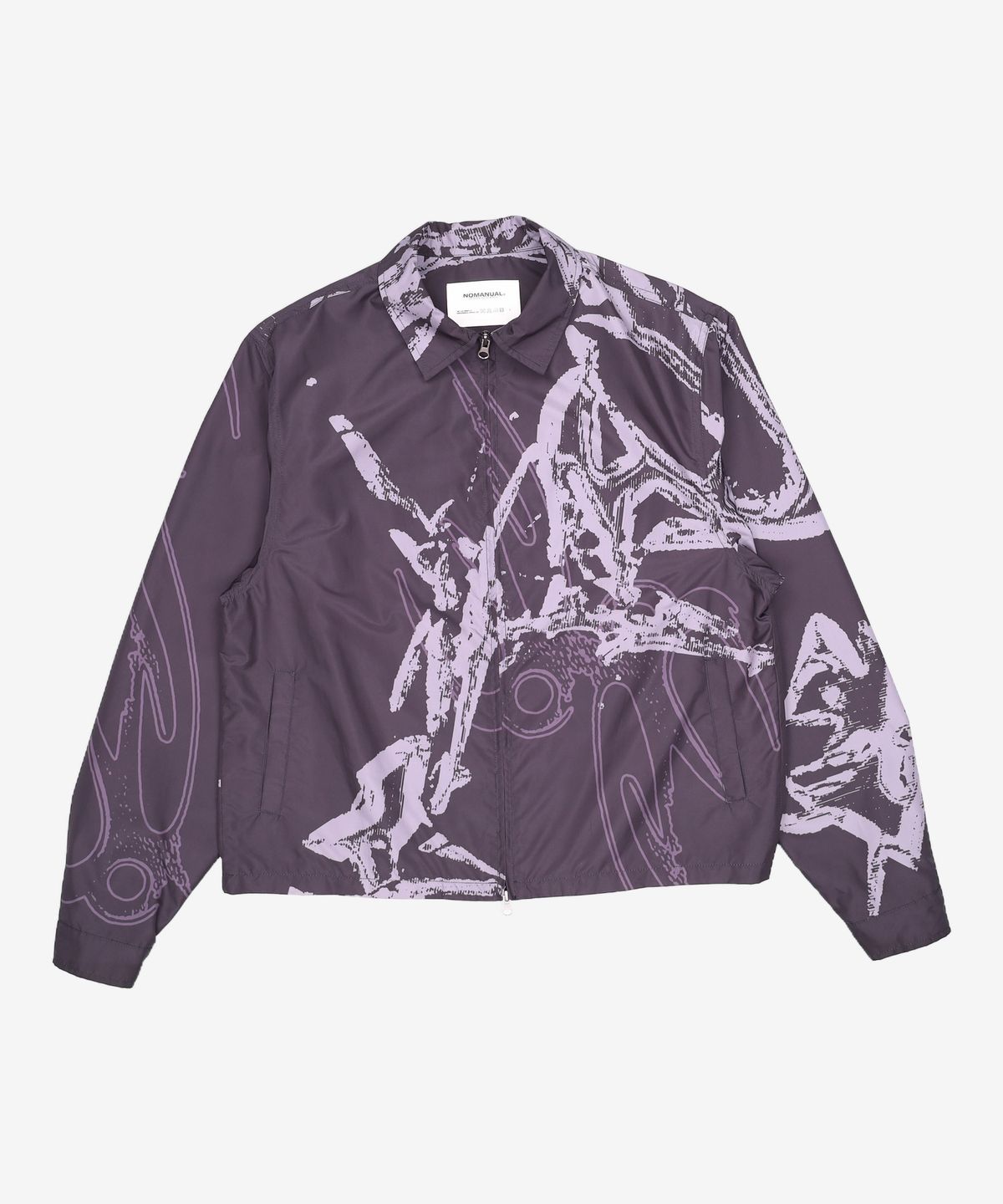 노매뉴얼(NOMANUAL) W.F GRAPHIC SHIRT JACKET - BLACK L