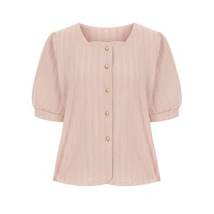 골드버튼퍼프반팔자켓_I6B-CJK001