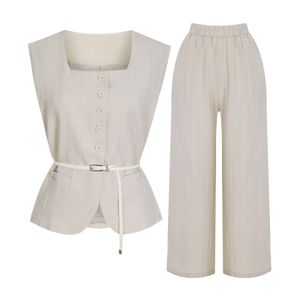 베스트벨티드와이드팬츠린넨세트_V6A-CSE012