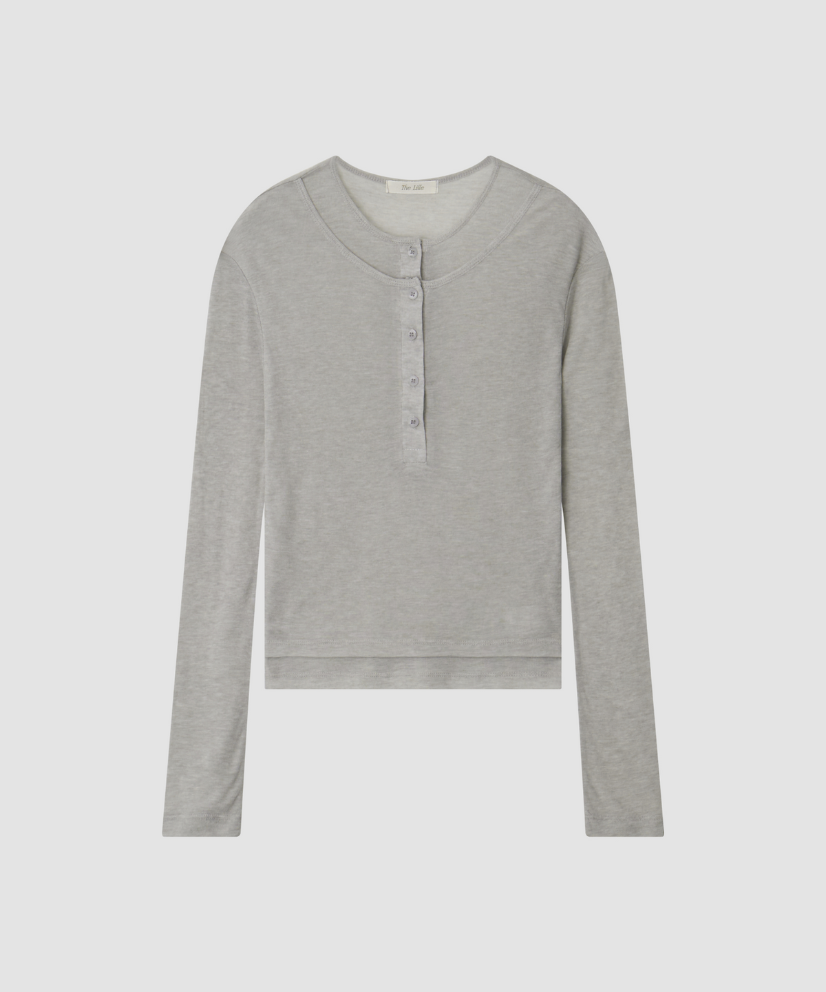 더 릴(THE LILLE) Layered Long Sleeve T_Light gray