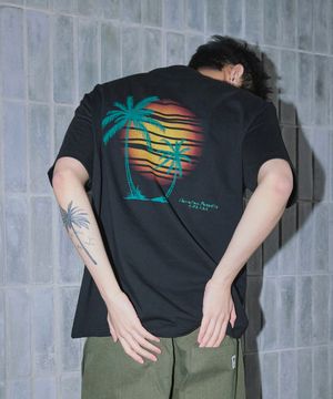 하와이안 파라다이스 반팔티셔츠(블랙)