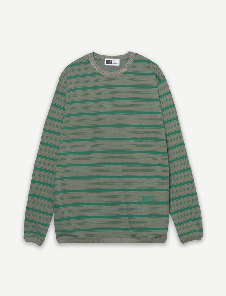 Striped Long Sleeveless, Vintage Green