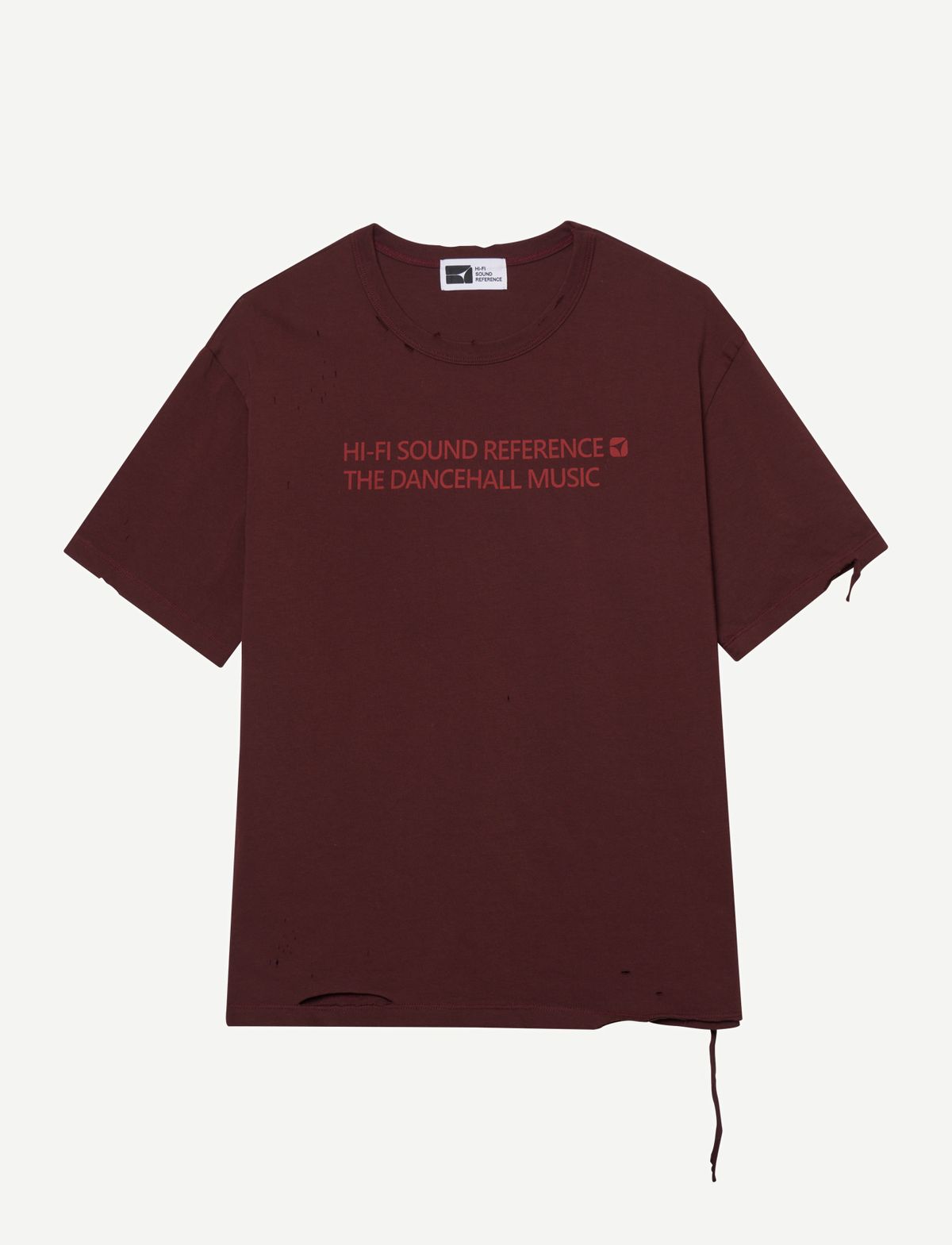 하이파이 사운드 레퍼런스(HIFI SOUND REFERENCE) Vintage Dancehall T-Shirts, Wine