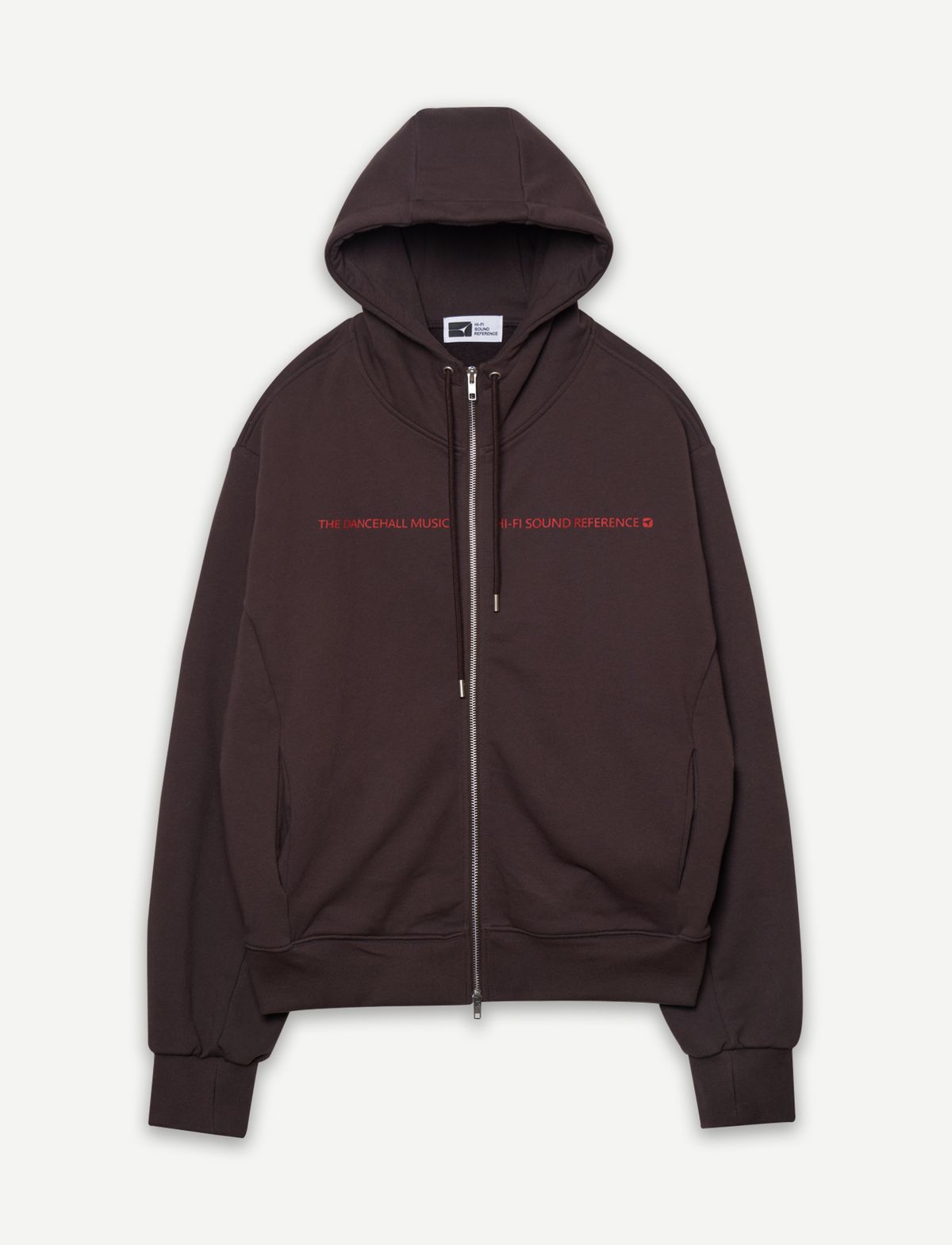 하이파이 사운드 레퍼런스(HIFI SOUND REFERENCE) Dancehall Hoodie Zip-Up, Vintage Brown