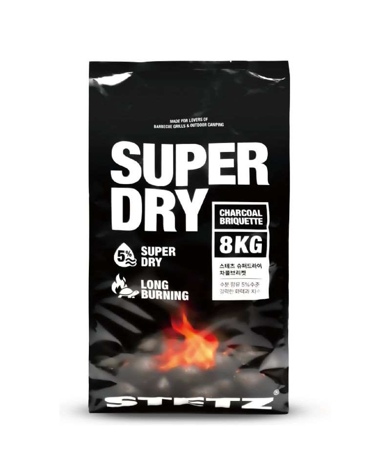 슈퍼 드라이 차콜 브리켓 8kg
