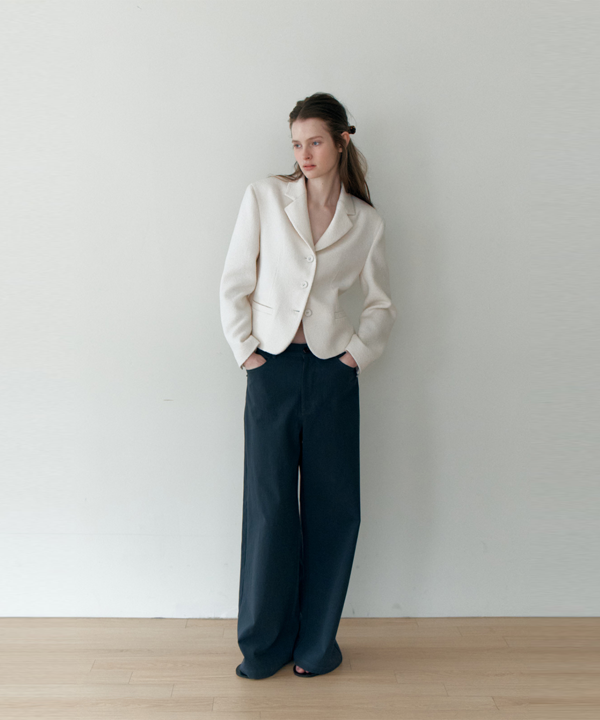 더 릴(THE LILLE) Pocket Cotton Pants_Midnight blue
