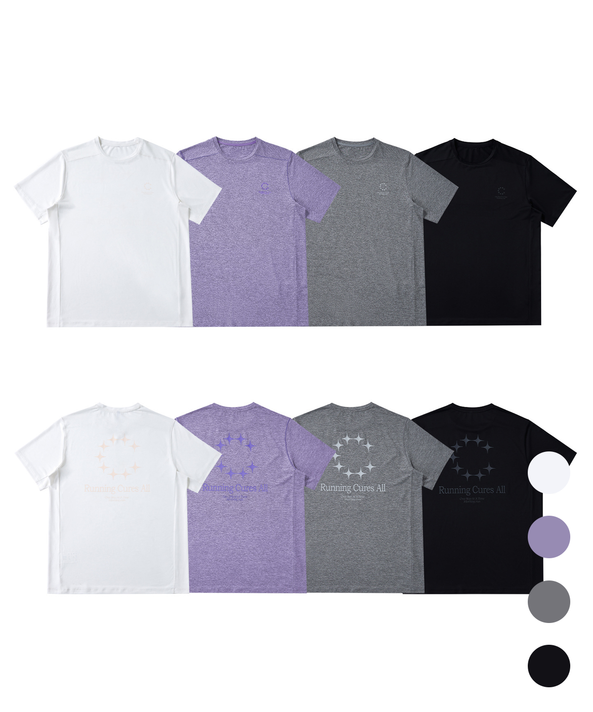 버튼서울(BUTTON SEOUL) 에어라이트 러닝 그래픽 숏슬리브 (4 COLOR)