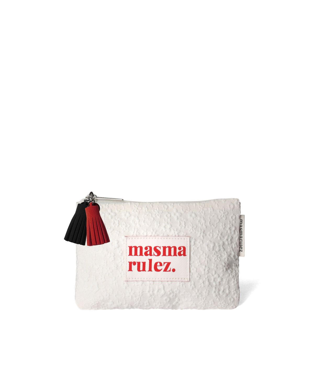 마스마룰즈(MASMARULEZ) Basic pouch_Embo flower Ivory