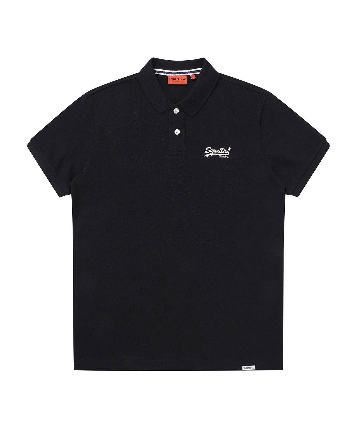 슈퍼드라이(SUPERDRY) 빈티지 로고 폴로 셔츠 블랙 SDMIQAP60BLK