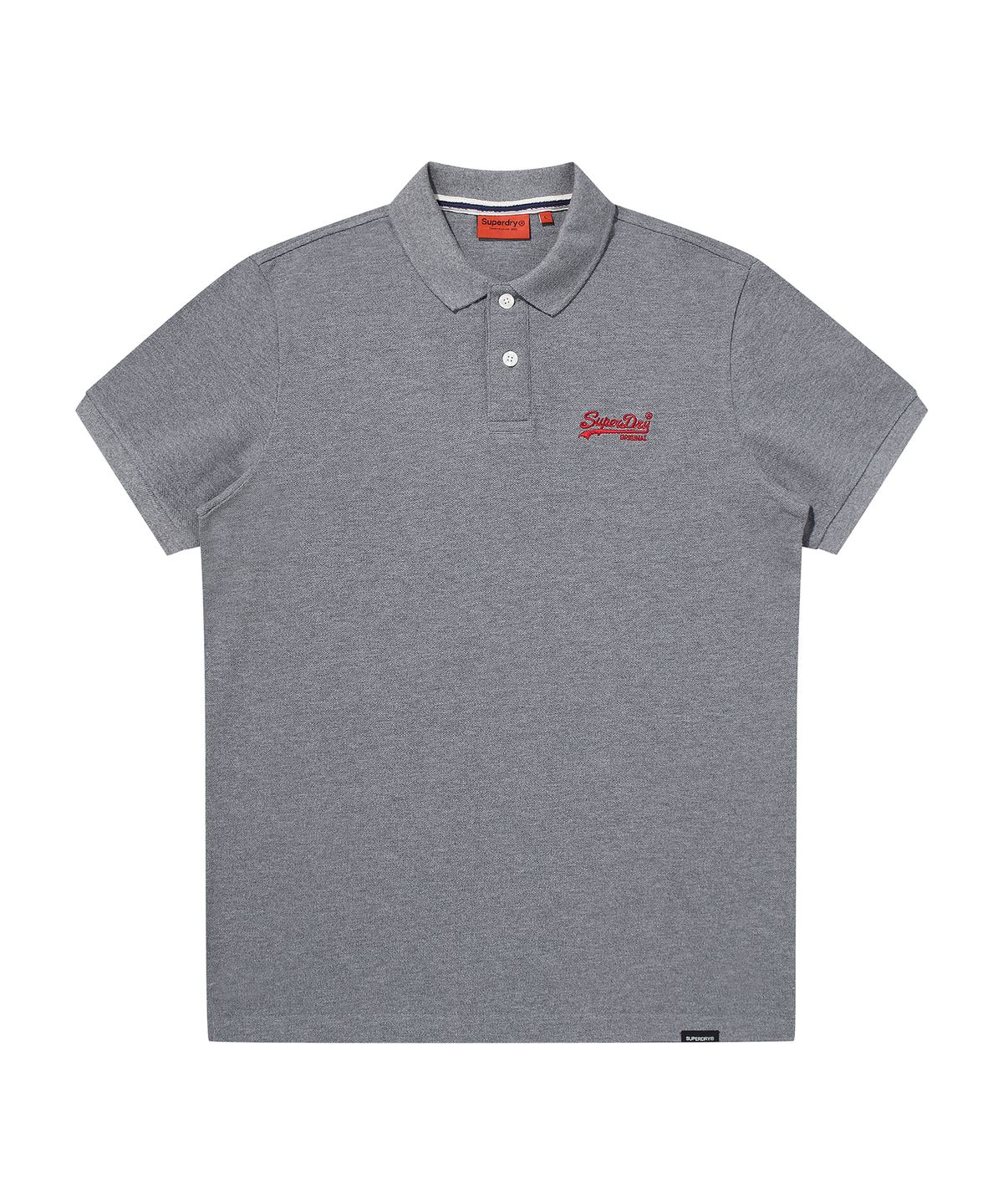 슈퍼드라이(SUPERDRY) 빈티지 로고 폴로 셔츠 멜란지그레이 SDMIQAP60MGR