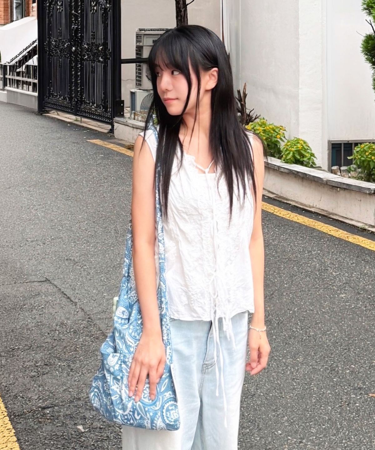 마스마룰즈(MASMARULEZ) Snack eco crossbag_Paisley blue