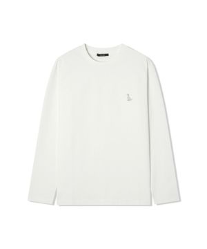 남성 분또 베이직 강아지 라운드 긴팔티 (O-WHITE) (HCRLT30)