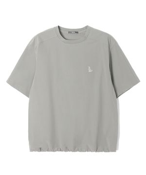 남성 나일론 라운드넥 반팔 티셔츠 (BEIGE) (HC5ST32)