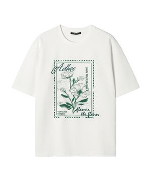 남성 멀티 아트웍 베이직 반팔 티셔츠 (O-WHITE) (HC4ST04)