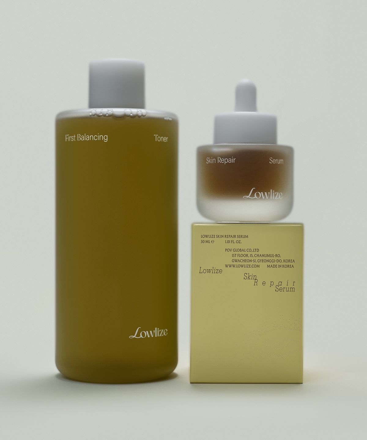 로우라이즈(LOWLIZE) [SET/4종키트증정] 퍼스트 밸런싱 토너 400ML + 스킨 리페어 세럼 30ML