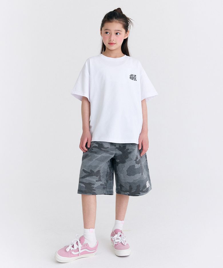 [SET] D21F32 웨이브카모 버뮤다 셋업 (화이트/그레이)