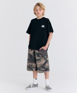 [SET] D21F32 웨이브카모 버뮤다 셋업 (블랙/브라운)