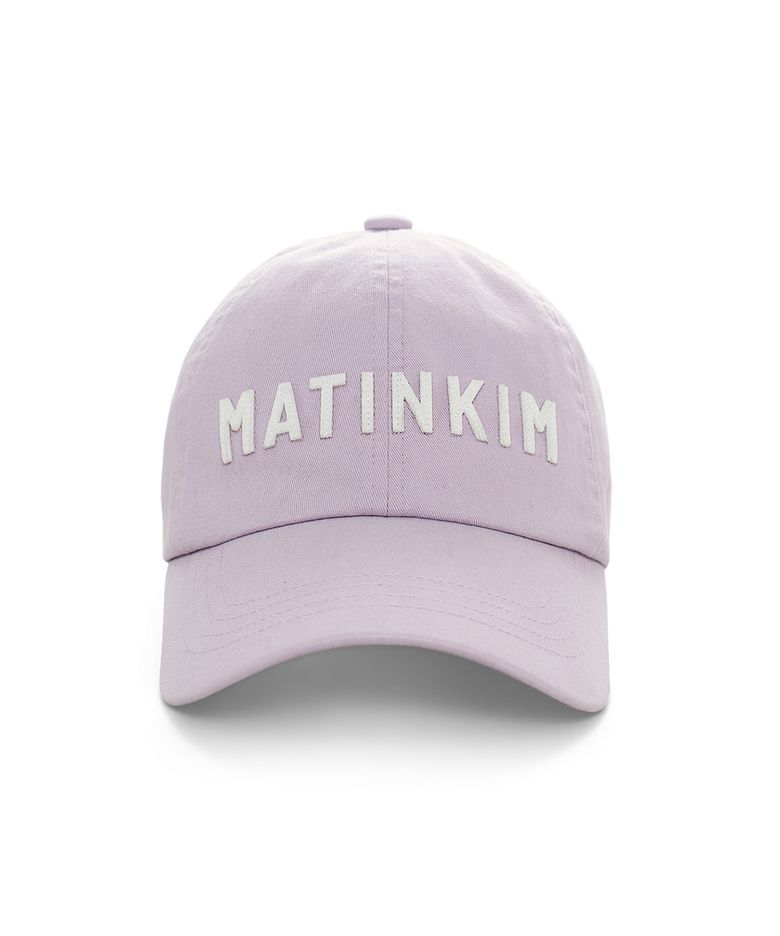 APPLIQUE FELT LOGO BALL CAP IN LILAC