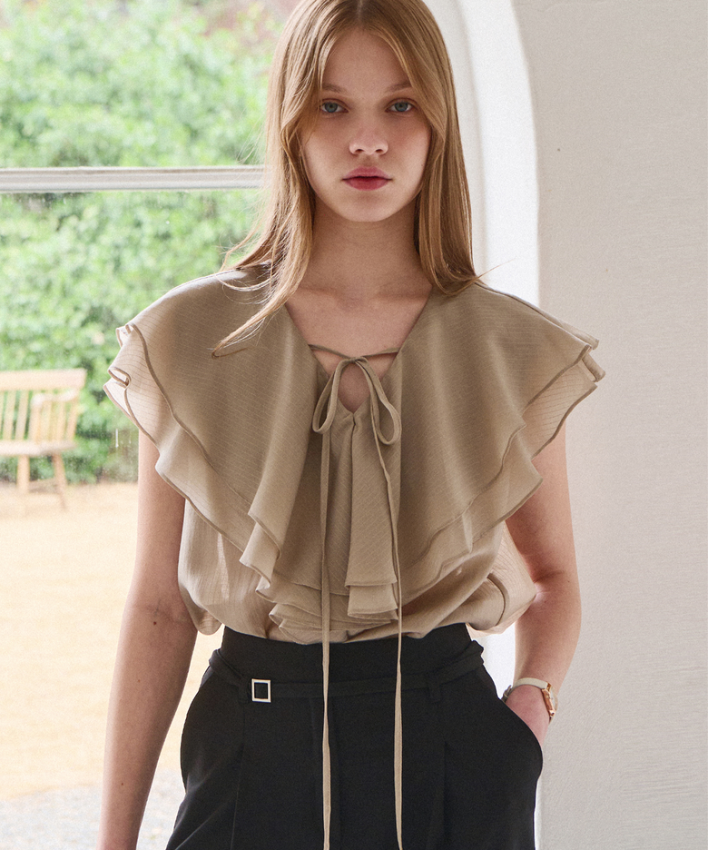 [컬러추가] Veil frill blouse_3 Colors