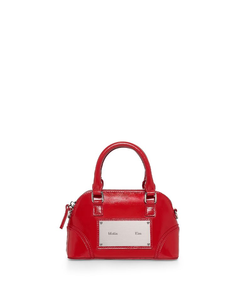 CURVE ZIP MINI BAG IN RED