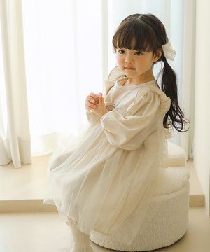 살랑이는 나비를 좋아하는 햇살나라 공주님 - 아기 프릴 원피스