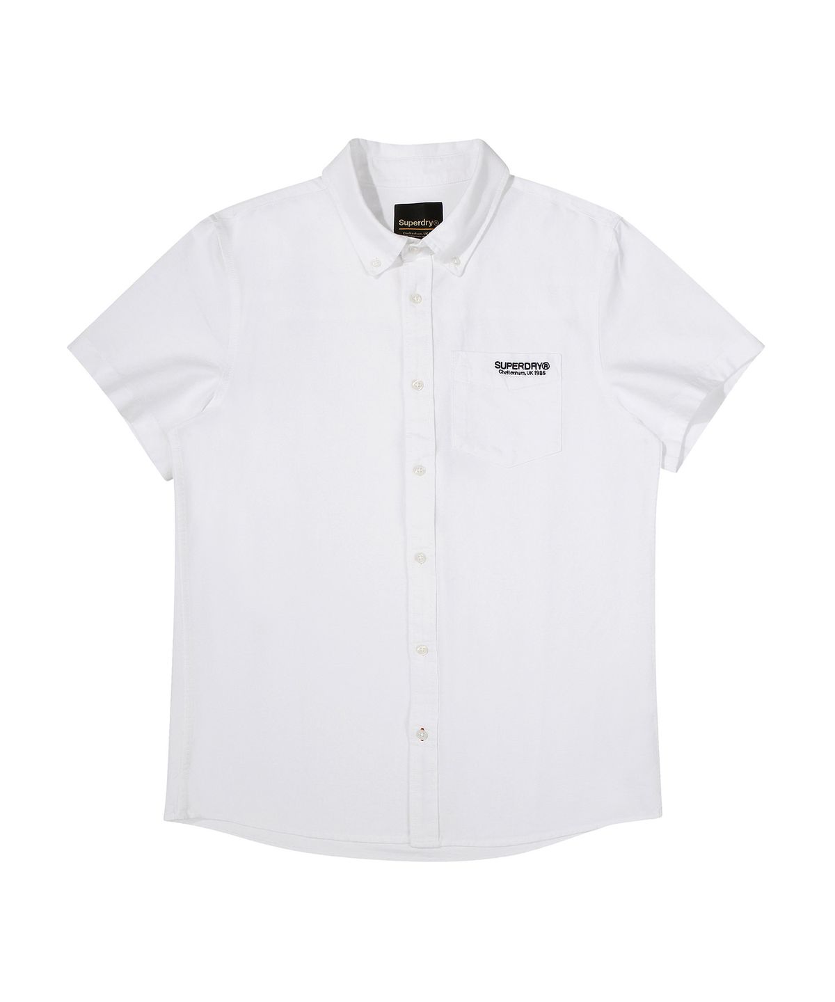슈퍼드라이(SUPERDRY) 코어 숏 슬리브 옥스퍼드 셔츠 화이트 SDUIHAP60WHT