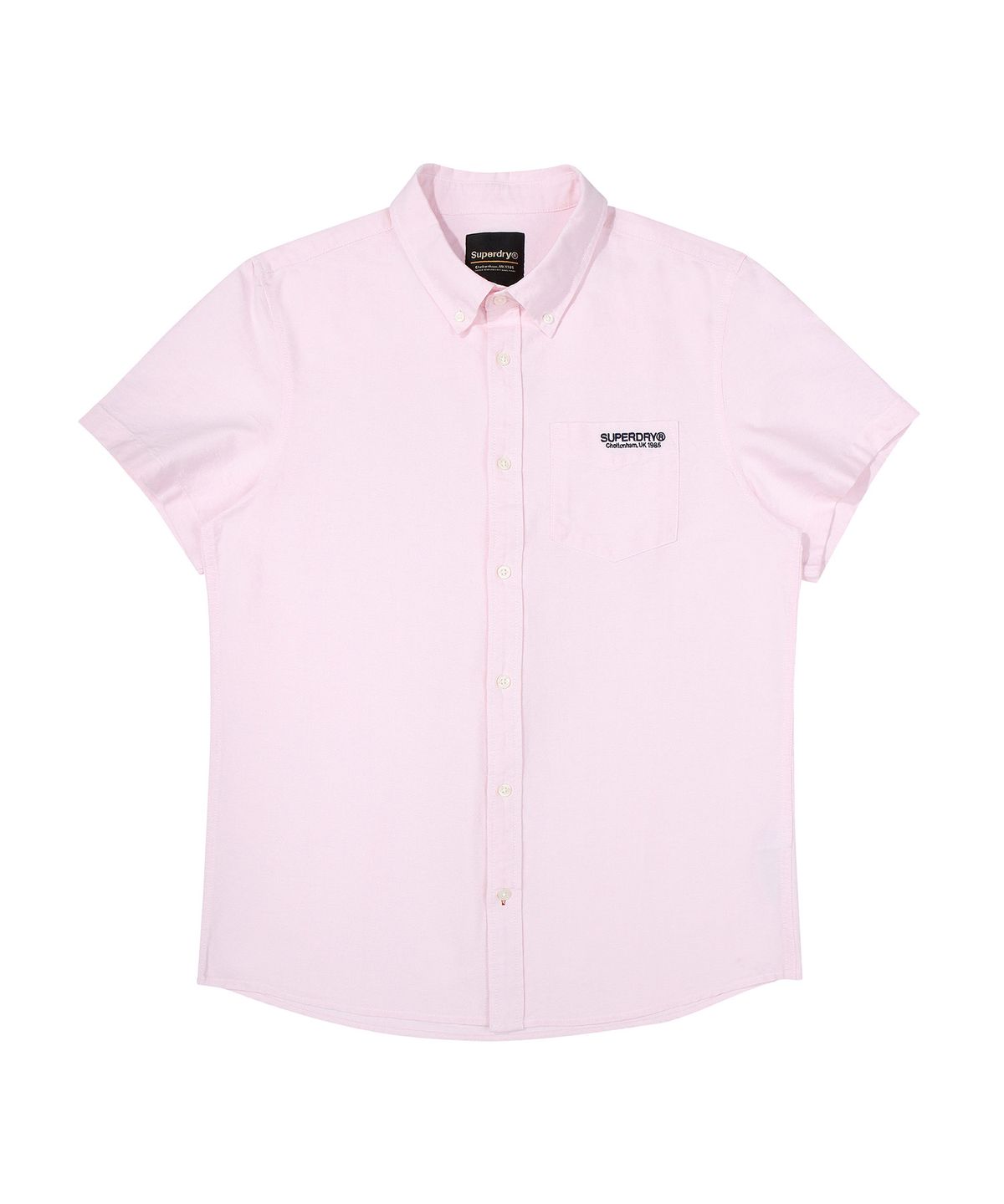 슈퍼드라이(SUPERDRY) 코어 숏 슬리브 옥스퍼드 셔츠 라이트핑크 SDUIHAP60LPK