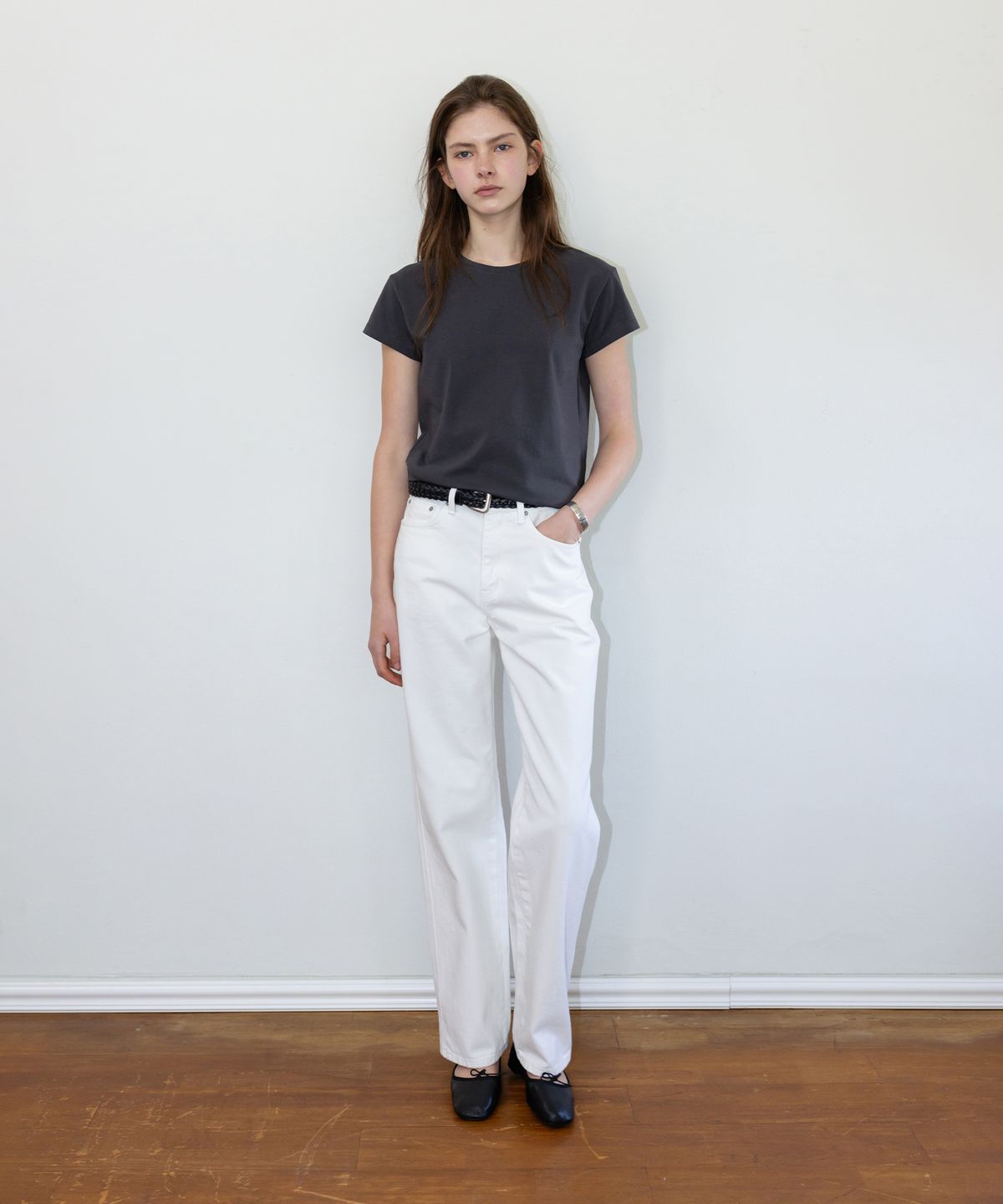 더 릴(THE LILLE) Semi Wide Denim_Ivory