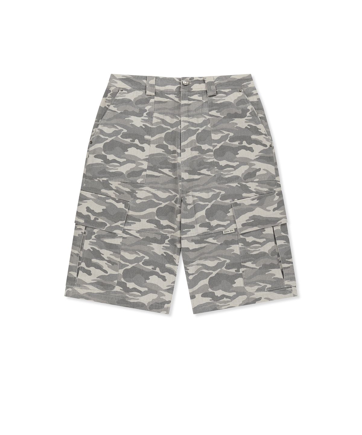 마뗑킴(MATIN KIM) CAMOUFLAGE CARGO BERMUDA PANTS FOR MEN IN GREY