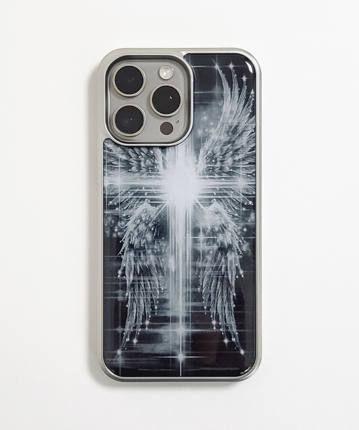 메모리즈바운더리(MEMORIESBOUNDARY) AETERNA Radiant Cross Sigil Phone Case (SV_Epoxy/MagSafe Glass)