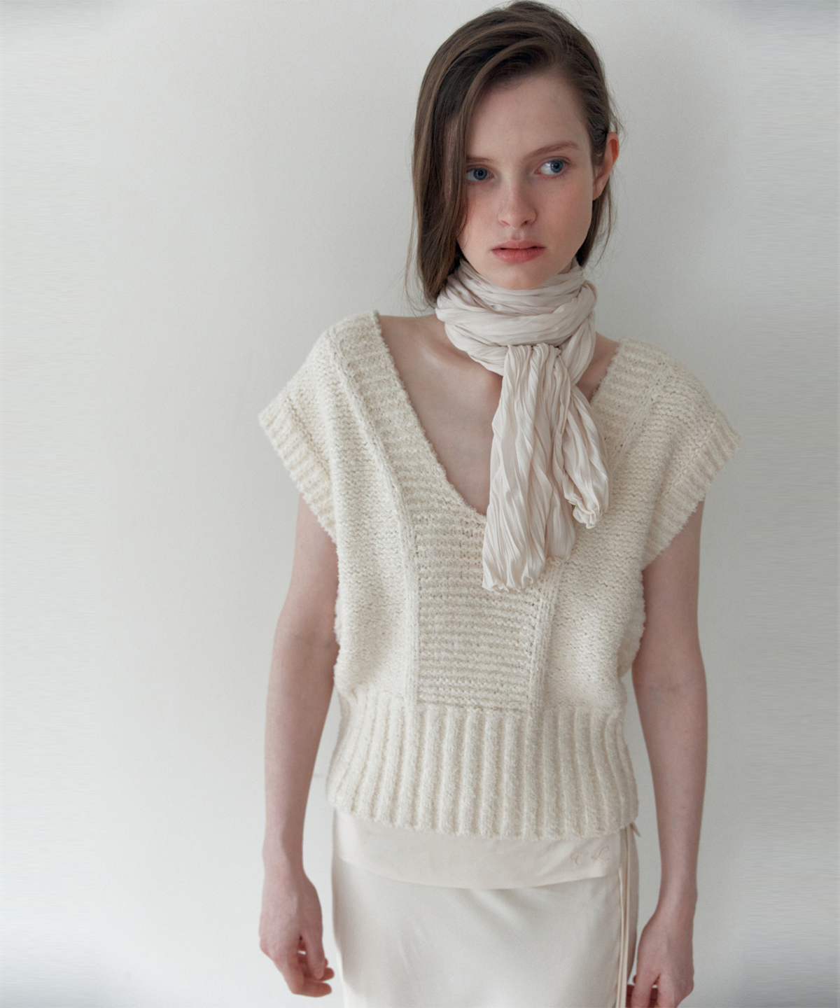 더 릴(THE LILLE) Lash Knit Vest_Cream