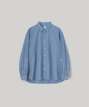 Library Roll-up Shirt (Blue Chambray)