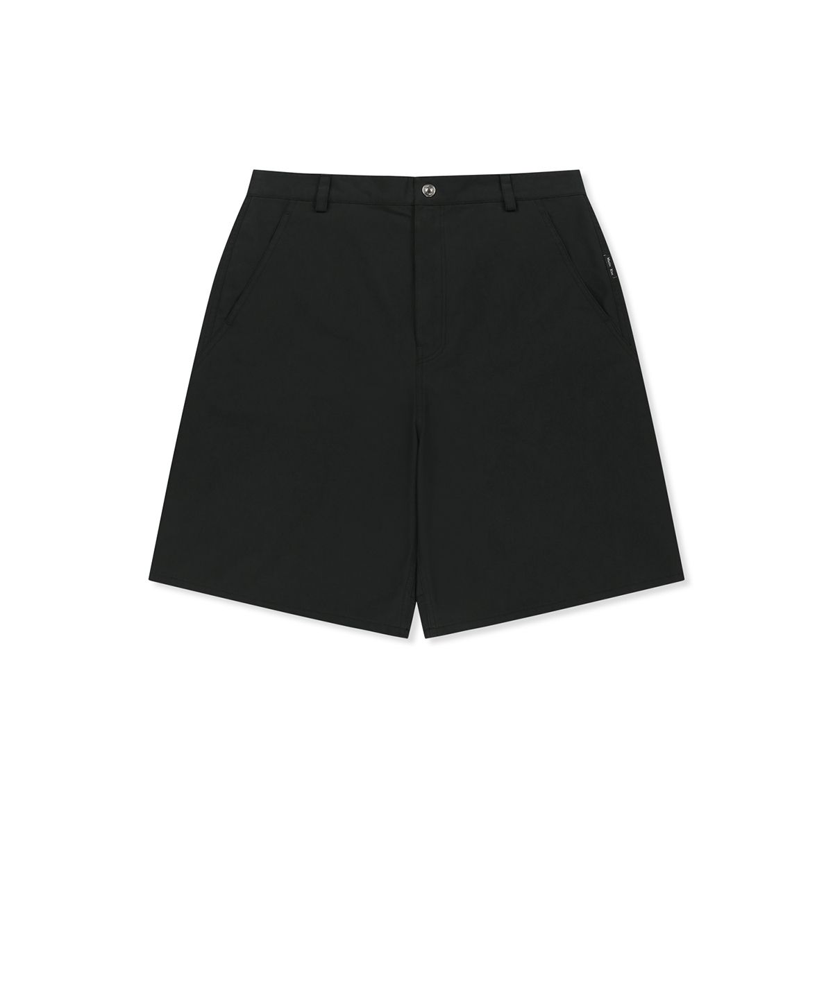 마뗑킴(MATIN KIM) CURVED SEAM BERMUDA PANTS FOR MEN IN BLACK