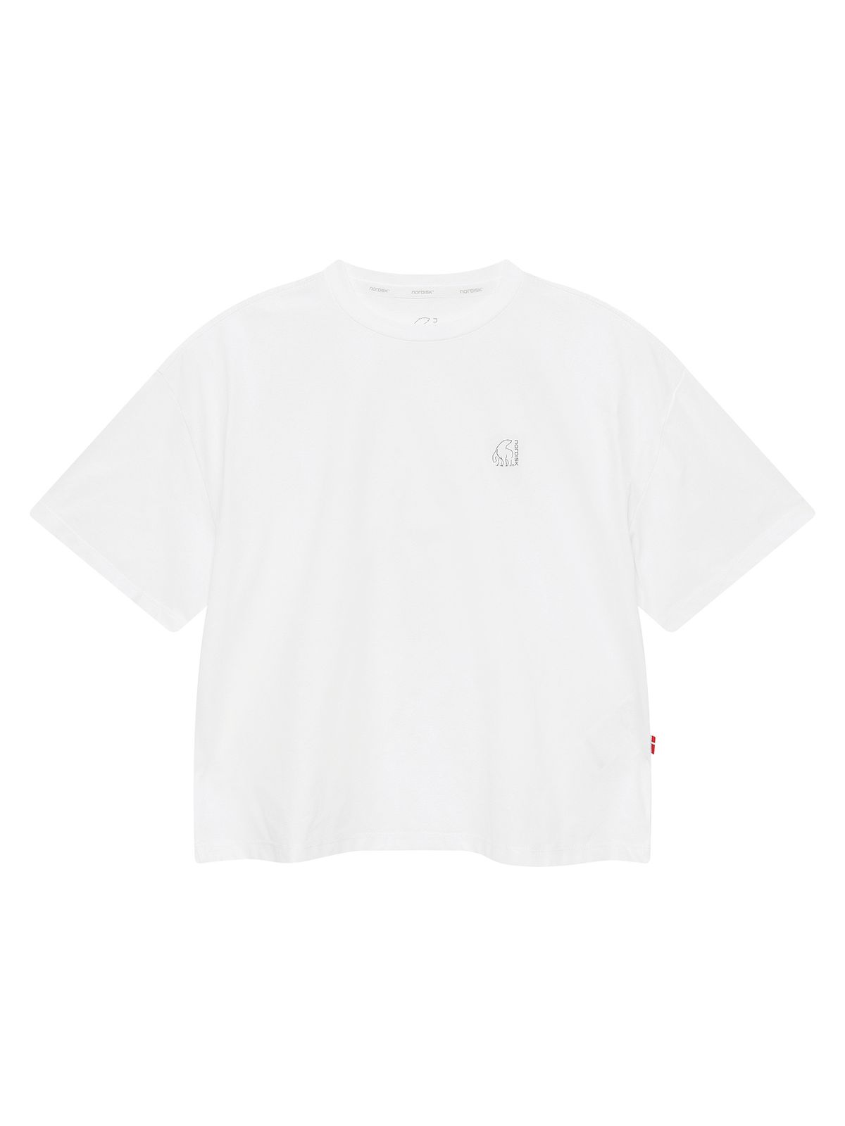 노르디스크(NORDISK) LNT 소로나 그래픽 크롭 반팔 티셔츠 - W_Off White