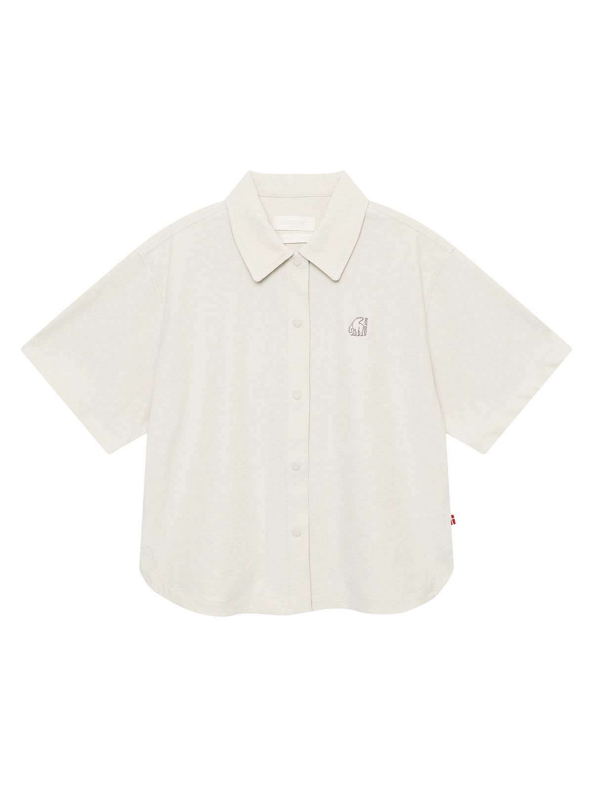 노르디스크(NORDISK) 휘게 핀 프리미엄 반팔 셔츠 - W_Light Beige