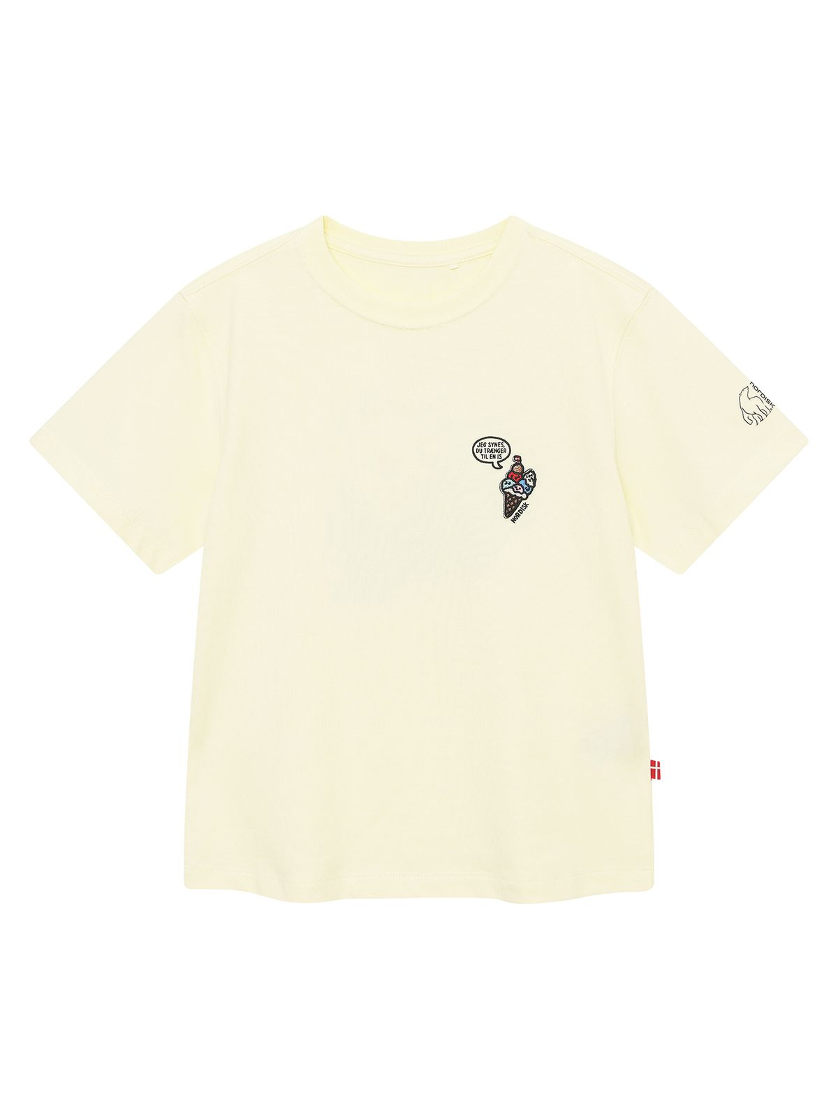 노르디스크(NORDISK) 썸머 아이스크림 반팔 티셔츠 - K_Pastel Yellow