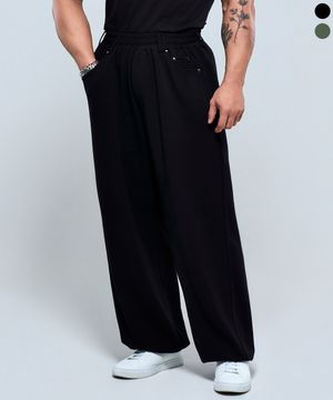 P2637 벨트 스티치 팬츠[2COLOR]