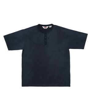 클래식 헨리넥 숏슬리브 티셔츠 네이비