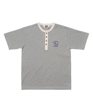 링거 헨리넥 티셔츠 믹스그레이