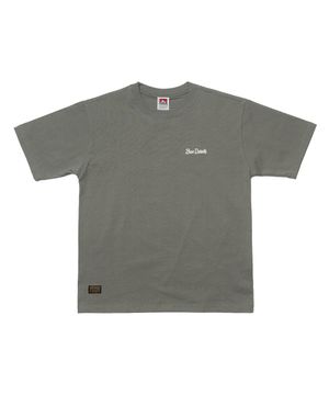 클래식 라벨 자수 티셔츠 포레스트그린