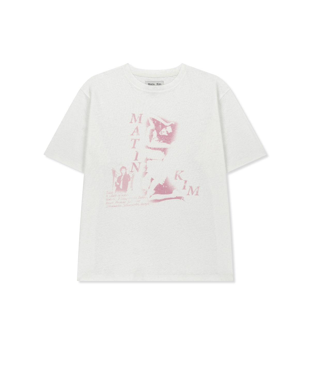 마뗑킴(MATIN KIM) PORTRAIT GRAFFITI LOGO TOP IN WHITE