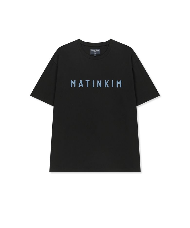 APPLIQUE FELT LOGO TOP FOR MEN IN STRONG BLACK