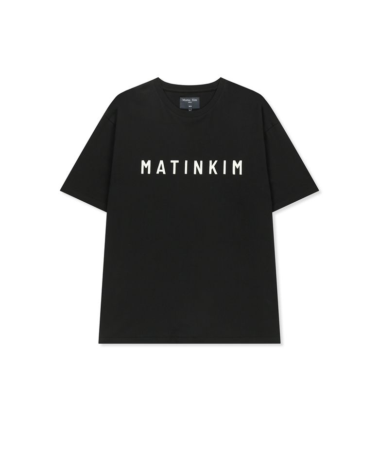 APPLIQUE FELT LOGO TOP FOR MEN IN BLACK