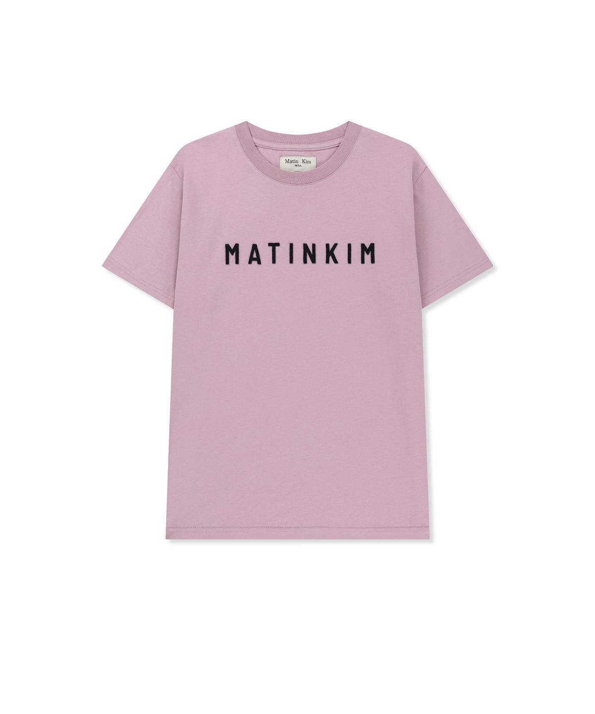 마뗑킴(MATIN KIM) APPLIQUE FELT LOGO TOP IN PINK