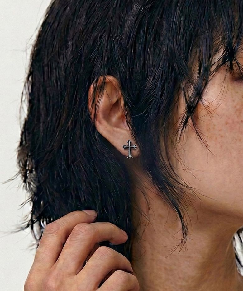 Basic Christian Cross Earring